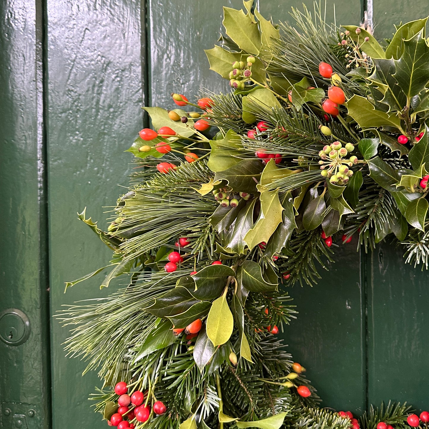 Handmade Fresh Christmas Wreath - Traditional
