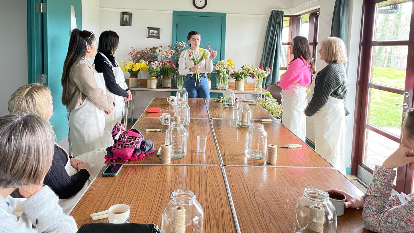 September Best of British Flowers - Bouquet Workshop - Crawley, Winchester, Hampshire
