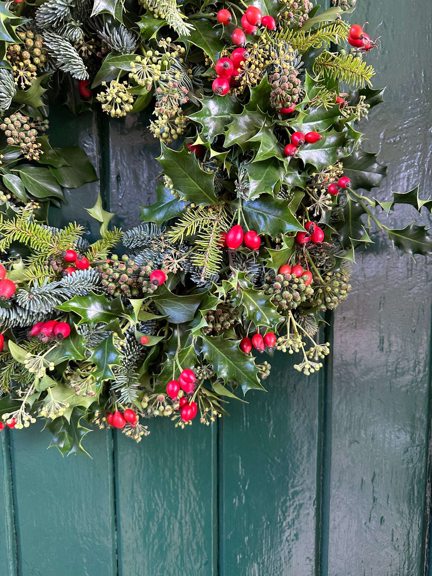 Handmade Fresh Christmas Wreath - Traditional