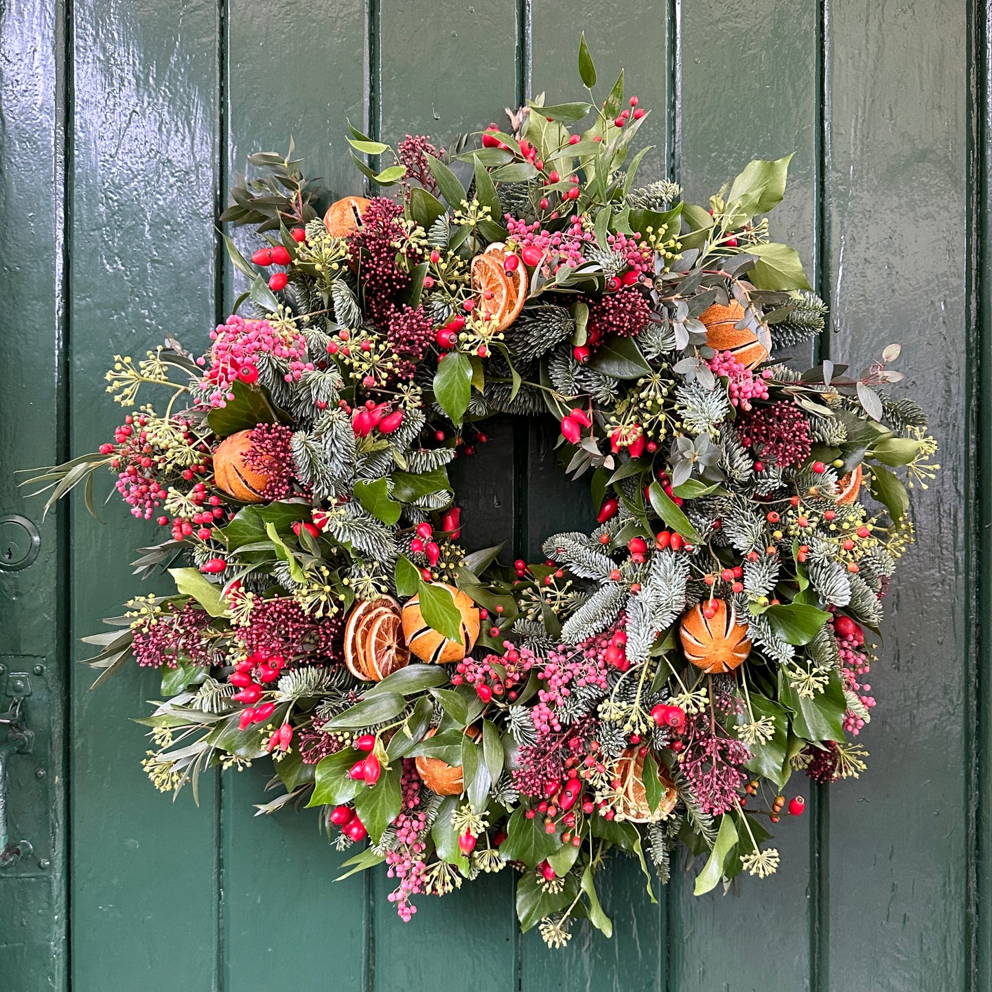 Handmade Fresh Christmas Wreath - Christmas Cottage