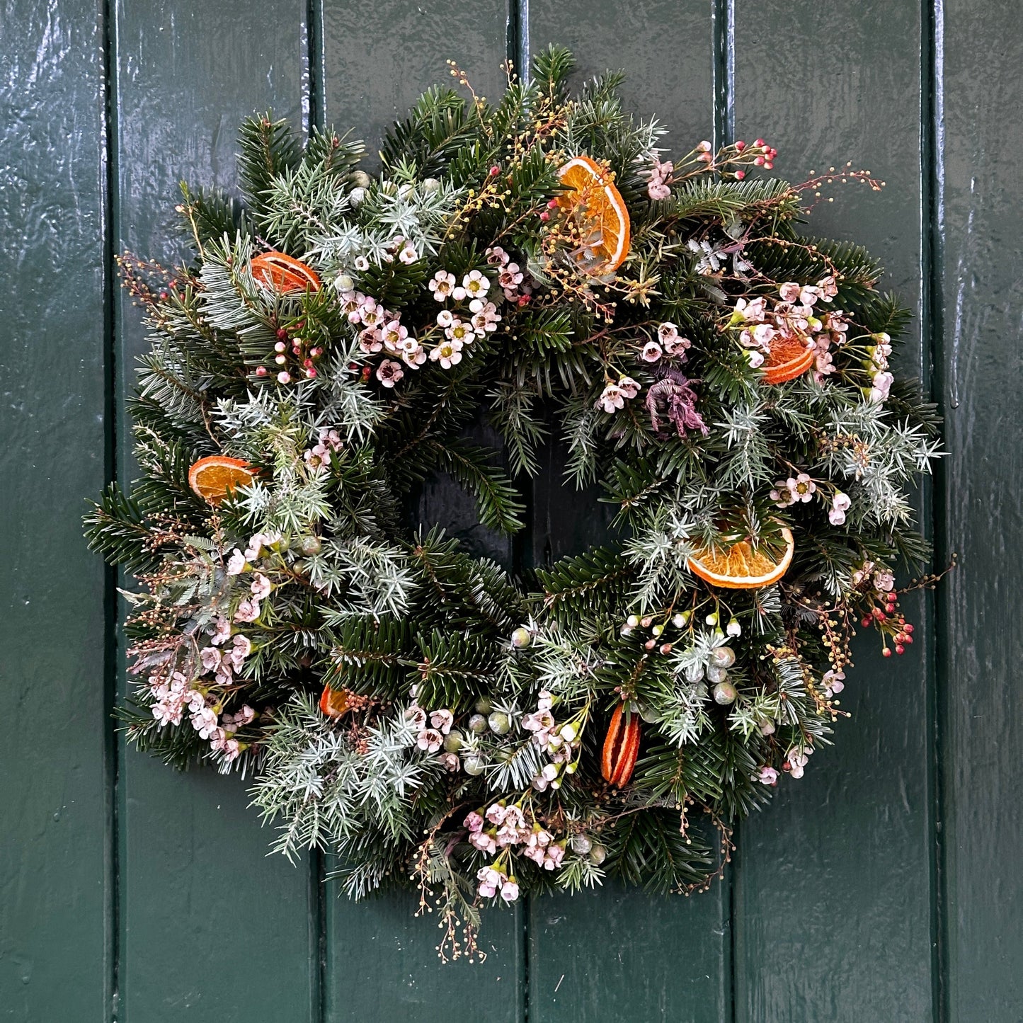 Handmade Fresh Christmas Wreath - Festive Negroni