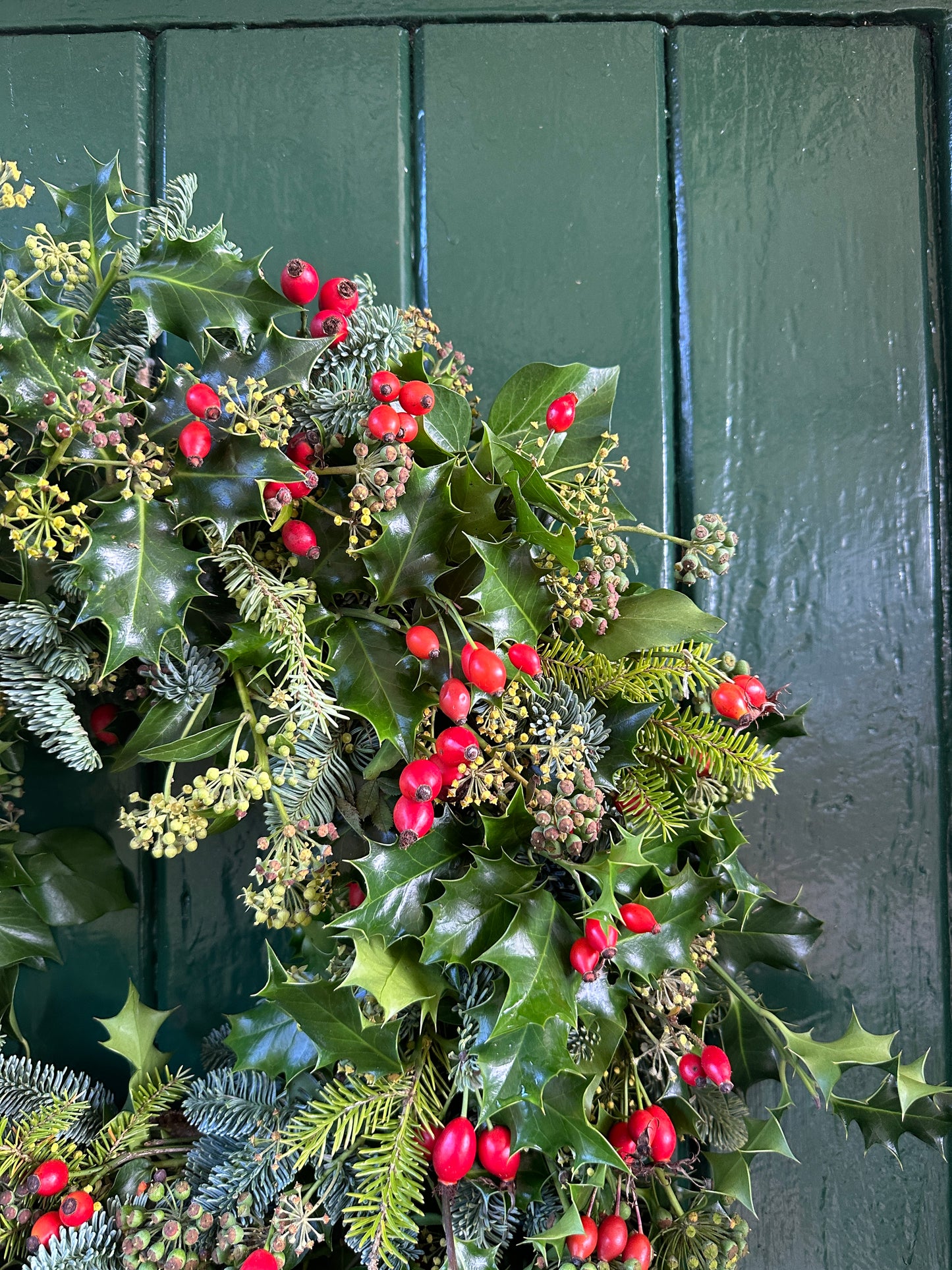 Handmade Fresh Christmas Wreath - Traditional