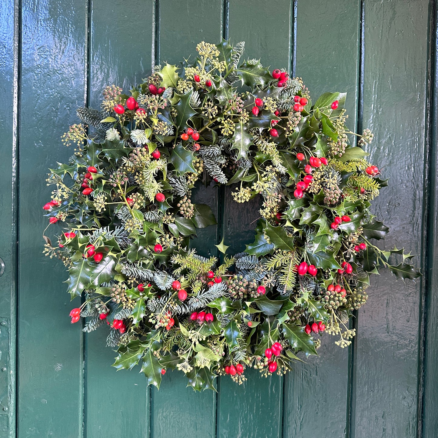 Handmade Fresh Christmas Wreath - Florists Choice Traditional