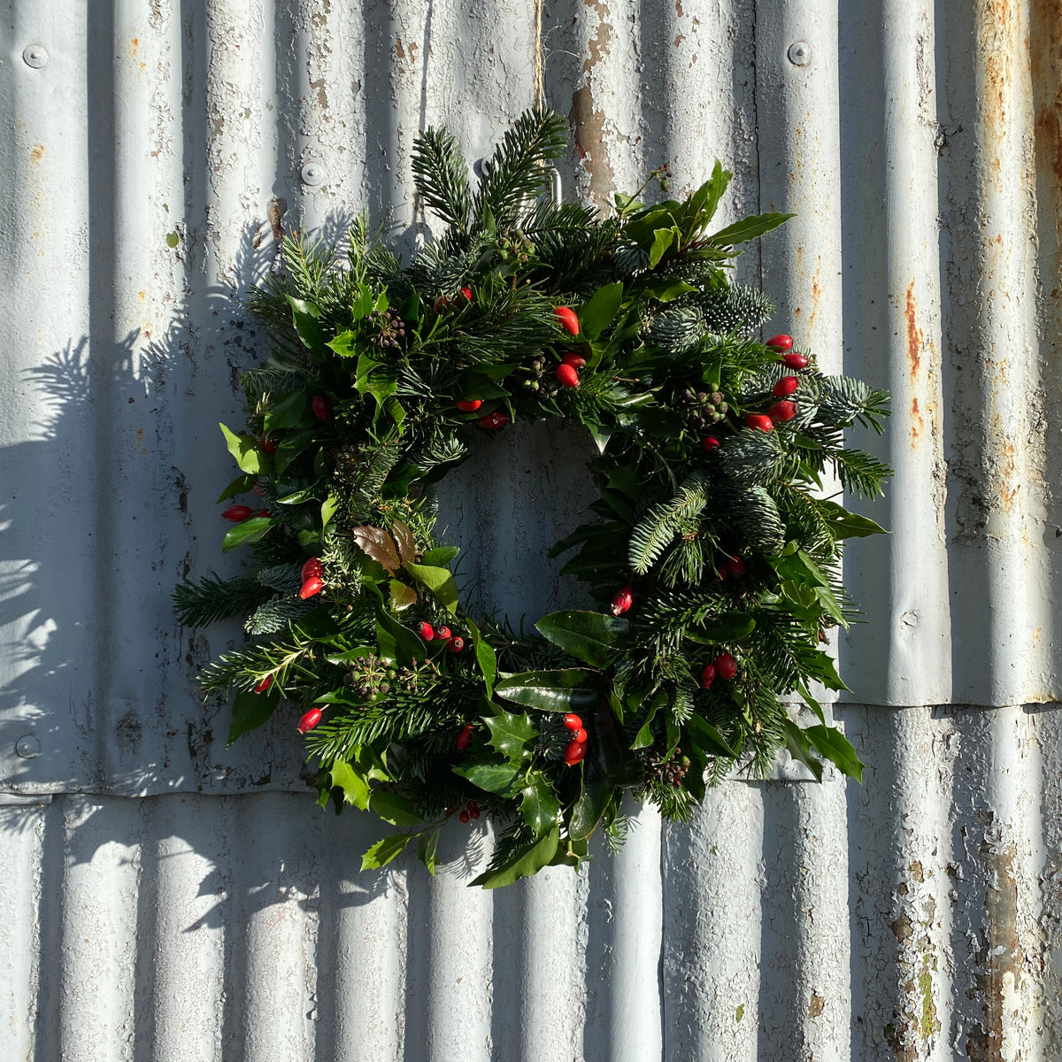 Handmade Fresh Christmas Wreath - Florists Choice Traditional